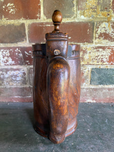 Antique Folk Art Scandinavian birch wood jug