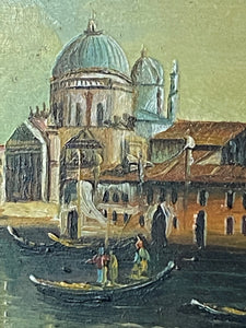 The Grand Canal, Venice oil on board