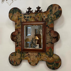 18th Century Beauvais tapestry mirror