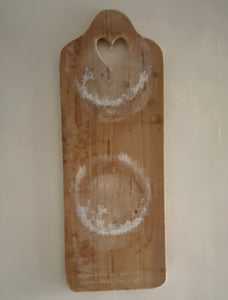 Scandinavian folk art serving table