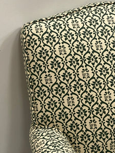 Howard style armchair in Robert Kime and Piers von Westenholz ticking