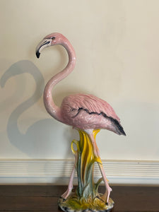 Majolica Flamingo Circa 1950