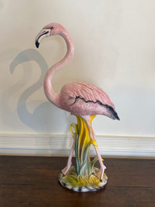 Majolica Flamingo Circa 1950