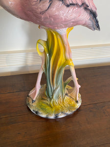 Majolica Flamingo Circa 1950