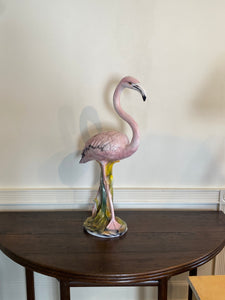 Majolica Flamingo Circa 1950