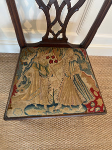 A fine George III side chair in the manner of Chippendale