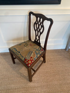 A fine George III side chair in the manner of Chippendale