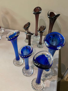 A collection of Swedish Aseda stem vases