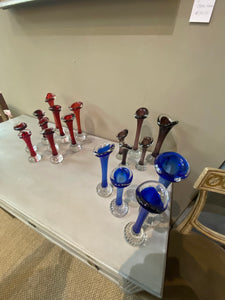 A collection of Swedish Aseda stem vases