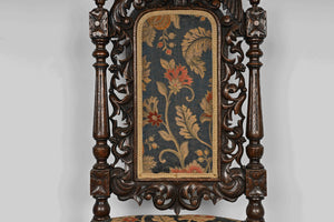 Confederate Style Carved Eagle Side Chair (19thC)