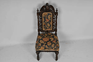 Confederate Style Carved Eagle Side Chair (19thC)