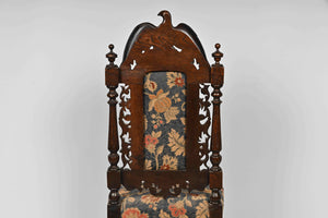 Confederate Style Carved Eagle Side Chair (19thC)
