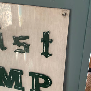 Nudist Camp sign from the south coast
