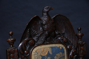 Confederate Style Carved Eagle Side Chair (19thC)