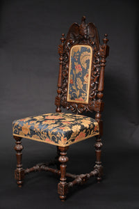 Confederate Style Carved Eagle Side Chair (19thC)