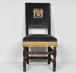 17th Century Armorial Clan Chairs in velvet