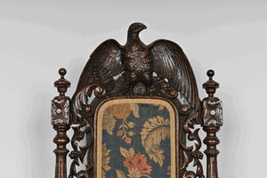 Confederate Style Carved Eagle Side Chair (19thC)