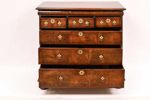 Chest of drawers : William & Mary : Walnut