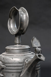 Swiss Pewter Wine Jug Dated 1688.