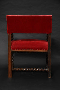 Antique Armchair - 17thC Walnut Barley Twist Open Armchair