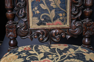 Confederate Style Carved Eagle Side Chair (19thC)
