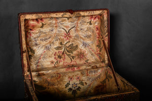 Ottoman Empire Leather Domed Grand Tour Box With Original Lining