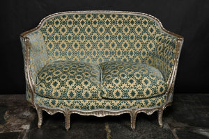 Venetian Silver Gilt Settee, Love Seat Or Canape