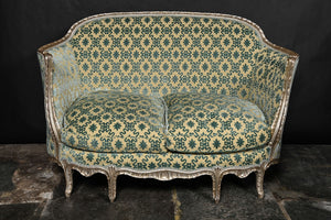 Venetian Silver Gilt Settee, Love Seat Or Canape