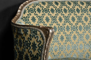 Venetian Silver Gilt Settee, Love Seat Or Canape