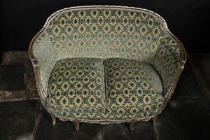 Venetian Silver Gilt Settee, Love Seat Or Canape