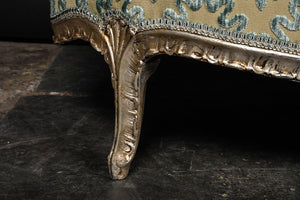 Venetian Silver Gilt Settee, Love Seat Or Canape