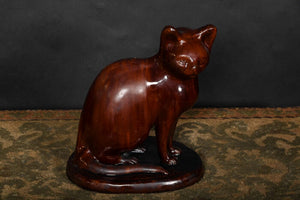 Antique Cat - 19thC Scottish Salt Glazed Cat