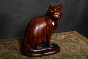 Antique Cat - 19thC Scottish Salt Glazed Cat