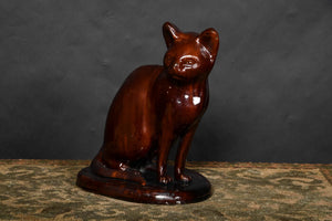 Antique Cat - 19thC Scottish Salt Glazed Cat