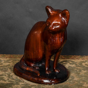 Antique Cat - 19thC Scottish Salt Glazed Cat