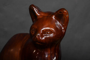 Antique Cat - 19thC Scottish Salt Glazed Cat