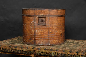 Early C19th Painted Hat Box