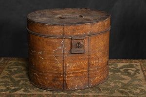 Early C19th Painted Hat Box
