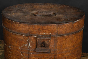 Early C19th Painted Hat Box