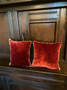 Baroque Appliqué Crested 17thC Venetian Cushions