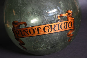 Large Carboy labelled Pino Grigio