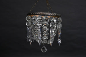 Kitsch European Leaded Crystal Chandelier