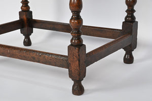 William & Mary Oak Side Table (Circa 1690)
