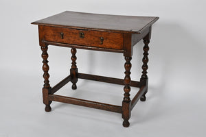William & Mary Oak Side Table (Circa 1690)