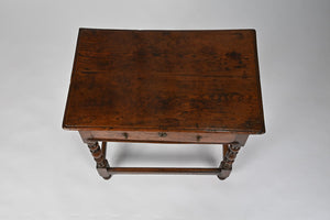 William & Mary Oak Side Table (Circa 1690)