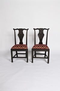 Scottish Carved Chippendale Side Chairs