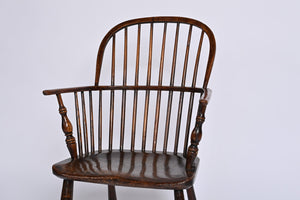 Lincolnshire Low Stick Back Windsor Armchair C1850