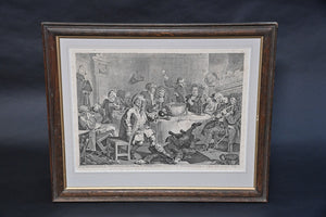 Hogarth's Midnight Modern Conversation Oak Frame