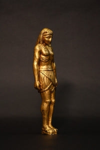Carved and gilded figure of an Egytian Ushabti