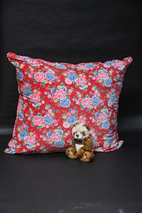 Huge floor cushion in cotton velvet fabric